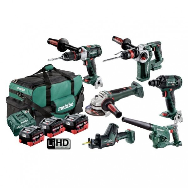 Metabo BL6LB3HD5.5AY - 18V 5.5Ah 6 Piece Cordless Brushless Combo Kit AU68600250 