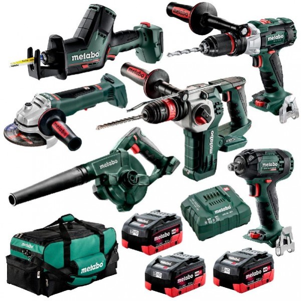 Metabo BL6LB3HD5.5AZ - 18V 5.5Ah 6 Piece Cordless Brushless Combo Kit AU68600350 