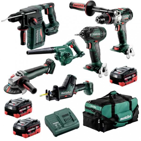 Metabo MET18MX6LB3HD5.5EX - 18V 5.5Ah Brushless Cordless 6 Piece Combo Kit AU68601050