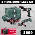 Metabo SB WPB 125 BL M HD 5.5 - 18V 5.5Ah Brushless Cordless 2 Piece Combo Kit AU68902255