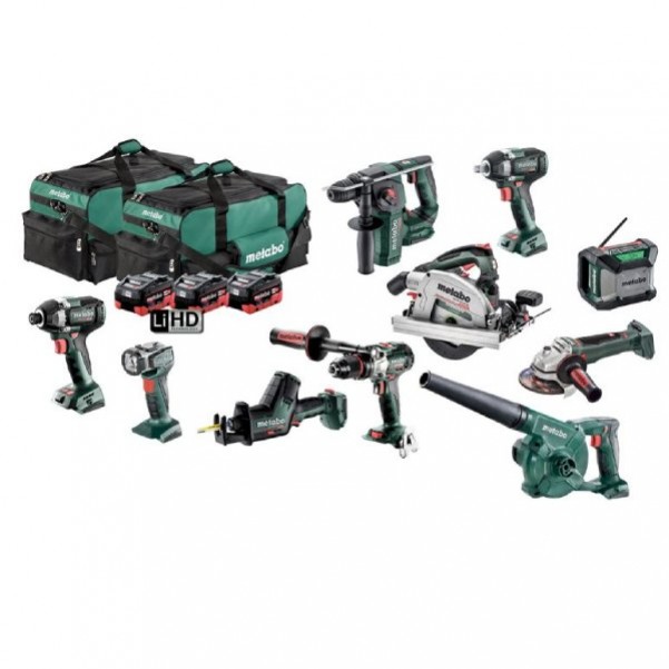 Metabo MET18MX10LB3HD5.5BS - 18V Brushless 10 Piece Combo Kit AU69000170