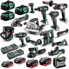 Metabo MET18MX15LB4HD455GU - 18V 2 X 4.0AH/2 X 5.5AH Brushless Cordless 15 Piece Combo Kit AU69000230