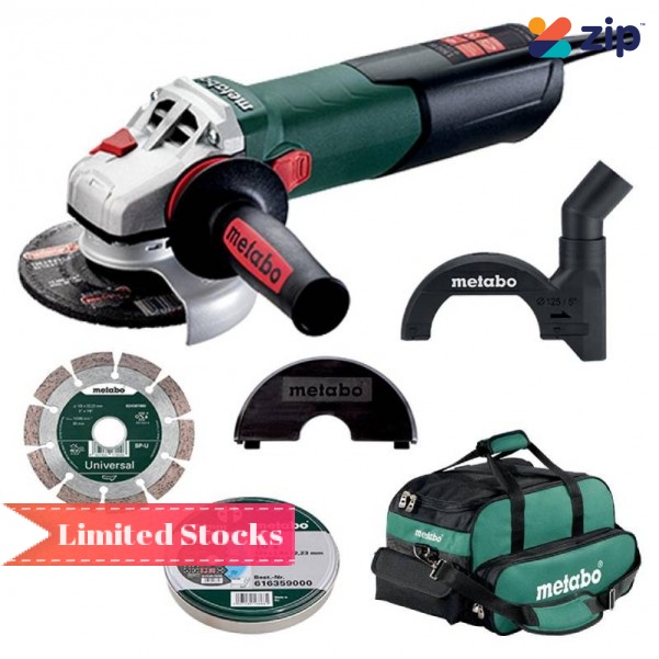 Metabo WEA 17-125 Q SB GHDD (AU60053400) - 1700W 125mm Angle Grinder Kit 125mm Grinders