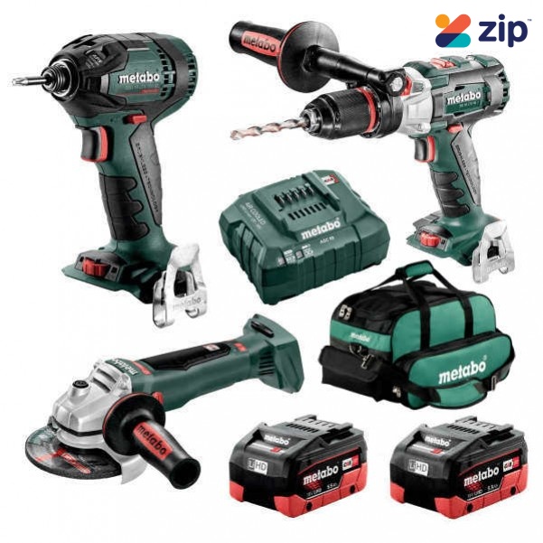 Metabo BL3SB2HD5.5X - 18V 5.5Ah Brushless Cordless 3 Piece Combo Kit AU68306055