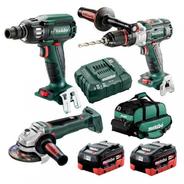 Metabo BL3SB2HD5.5AB - 18V 5.5Ah Brushless Cordless 3 Piece Combo Kit AU68306555