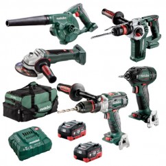 Metabo BL5LB2HD5.5H - 18V 5.5Ah Cordless Brushless 5 Piece Combo Kit AU68503000