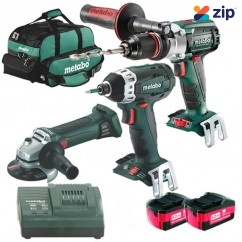 Metabo SB18LTXBL304CL - 18V 5.2Ah Cordless 3 Piece Combo Kit 