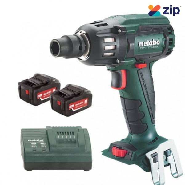 Metabo SSW 18 LTX 400 BL - 18V 1/2" 5.2AH Brushless Cordless Impact Wrench Kit 602205650