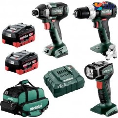 Metabo MET18BL3SB2HD5.5CW - 18V 5.5Ah Li-ion Cordless Brushless 3 Piece Combo Kit AU68300650