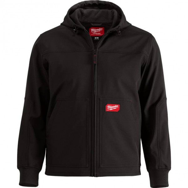 Milwaukee FREEFLEX (312BM) - Black Softshell Hooded Jacket  Size M  Jackets