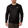 Milwaukee 415B2X - WORKSKIN Size 2XL Light Long Sleeve Black Shirt 