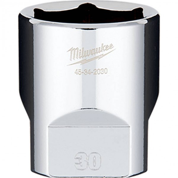 Milwaukee 45342030 - 30mm x 1/2" Drive Metric 6 Point Socket 