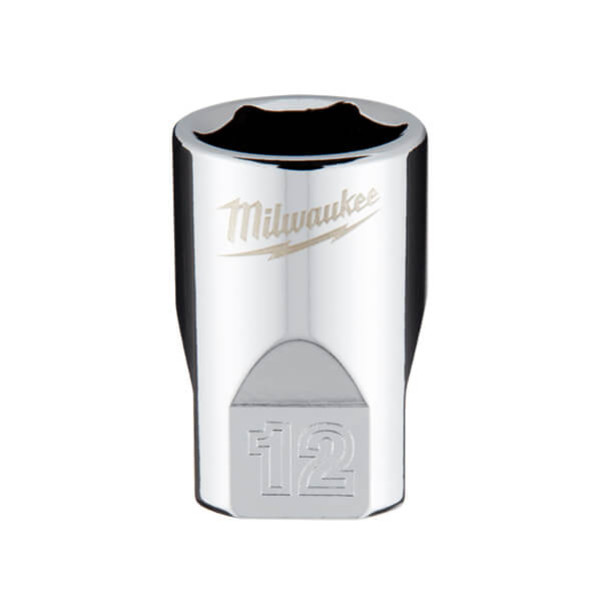 Milwaukee 45349038 - 1/4" Drive 12mm Standard Metric 6-point Socket Milwaukee 45349038 - 1/4" Drive 12mm Standard Metric 6-point Socket