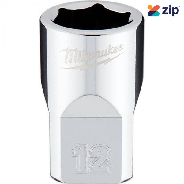 Milwaukee 45349082 - 12mm x 3/8" Drive Metric 6-Point Socket Sockets & Accessories