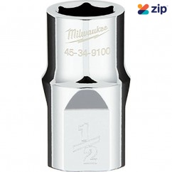 Milwaukee 45349100 - 1/2" x 1/2" Drive Imperial 6 Point Socket Sockets & Accessories