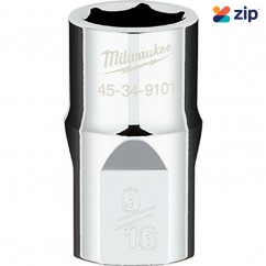 Milwaukee 45349101 - 9/16" x 1/2" Drive Imperial 6 Point Socket Sockets & Accessories