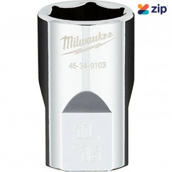 Milwaukee 45349103 - 11/16" x 1/2" Drive Imperial 6 Point Socket Sockets & Accessories