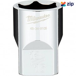 Milwaukee 45349105 - 13/16" x 1/2" Drive Imperial 6 Point Socket Sockets & Accessories