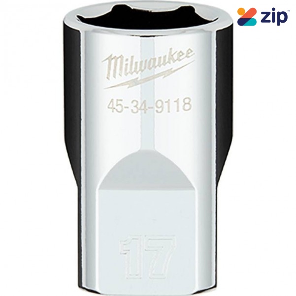 Milwaukee 45349118 - 1/2" Drive 17mm Metric 6 Point Socket Sockets & Accessories