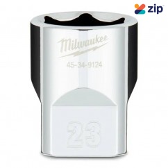 Milwaukee 45349124 - 1/2" Drive 23mm Metric 6 Point Socket Sockets & Accessories