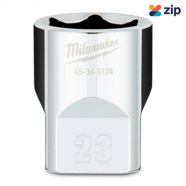 Milwaukee 45349124 - 1/2" Drive 23mm Metric 6 Point Socket Sockets & Accessories
