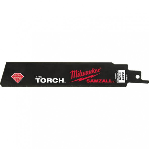 Milwaukee 48001440 - 150mm 6" Diamond Grit The Torch Sawzall Blade Reciprocating Saws