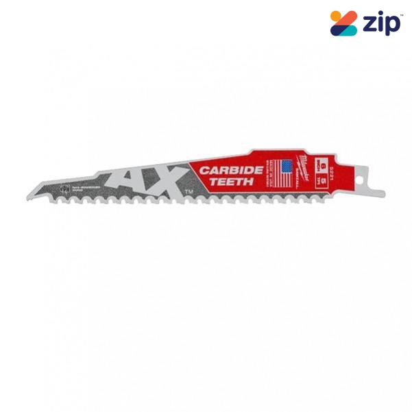 Milwaukee 48005221 - 150mm 5TPI AX with Carbide Teeth SAWZALL Blade