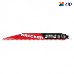 Milwaukee 48005272 - 1 Pk 230mm (9") 6TPI Sawzall The Wrecker w/ Nitrus Carbide Teeth Demolition Blade