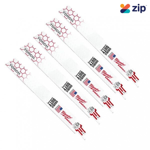 Milwaukee 48005788 - 230mm 18 TPI The Torch SAWZALL Blades (5Pk) Milwaukee Accessories