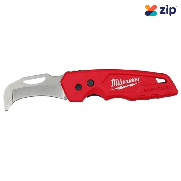 Milwaukee 48221526 - FASTBACK Blunt Tip Hawkbill Folding Knife Cutting Knives