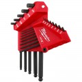 Milwaukee 48222185 - 13pce SAE L-Style with Ball End Hex Key Set