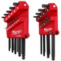 Milwaukee 48222187 - 22pce SAE/Metric L-Style with Ball End Hex Key Set