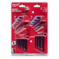 Milwaukee 48222187 - 22pce SAE/Metric L-Style with Ball End Hex Key Set