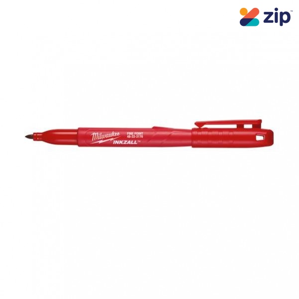 Milwaukee 48223170 - INKZALL Red Fine Point Markers Markers & Pens