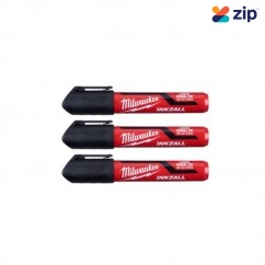 Milwaukee 48223250 - 3PC InkzalL Large Chisel Tip Black Marker