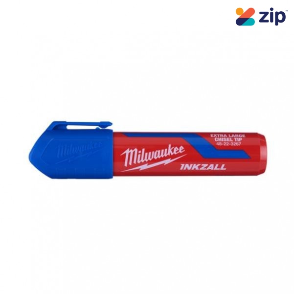 Milwaukee 48223267 - InkzalL Blue Extra Large Chisel Tip Marker