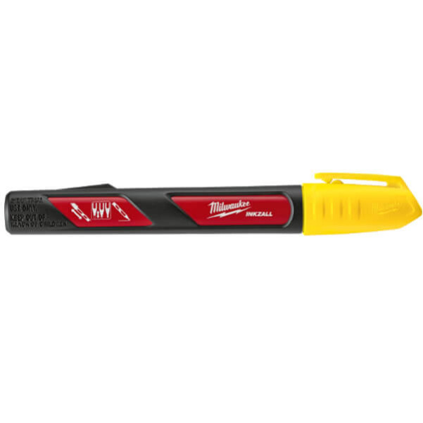Milwaukee 48223722 - INKZALL Yellow Paint Marker (1 Pk)