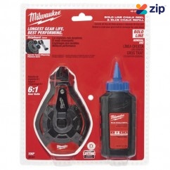 Milwaukee 48223982 - 30m Bold Line Chalk Reel Kit With Blue Chalk