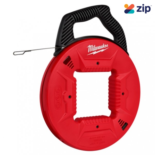 Milwaukee 48224176 - 120FT (3.2mm, 36m) Steel Fish Tape  Milwaukee Tools