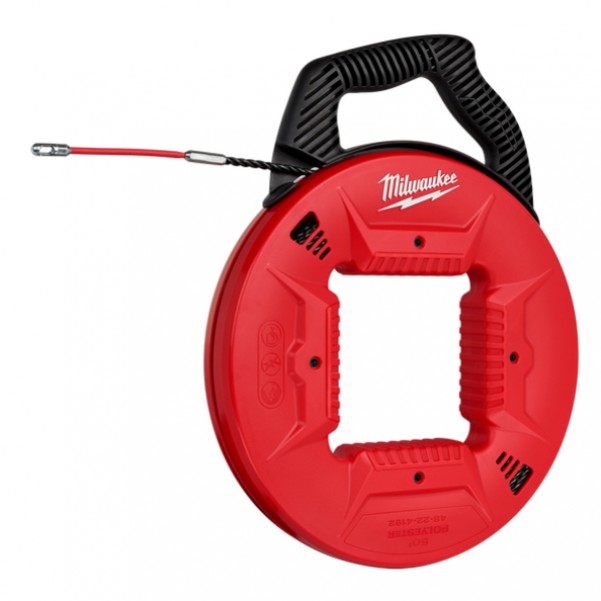 Milwaukee 48224192 - 50FT (15m) Polyester Fish Tape Metal Leader  Milwaukee Tools
