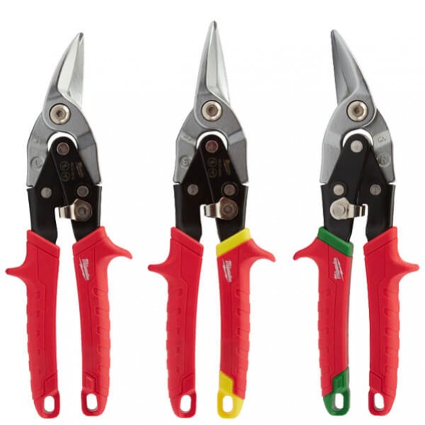 Milwaukee 48224533 - 3pce Tin Snips Set