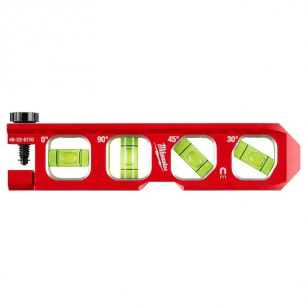 Milwaukee 48225110A - 4 Vial Torpedo Level Milwaukee Accessories