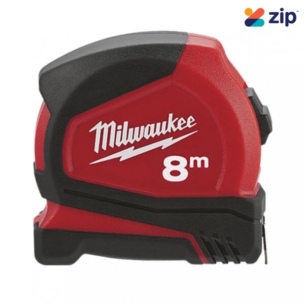 Milwaukee 48226708 - 8m x 22mm Compact Tape Measure Measuring Tape