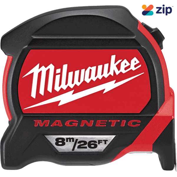 Milwaukee 48227626 - 8 m/26 ft Magnetic Tape Measure
