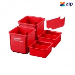 Milwaukee 48228062 - PACKOUT Bin 2pce Set with Removable Interior Tray & Dividers