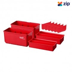 Milwaukee 48228063 - PACKOUT™ 2pce Large Bin Set with Removable Interior Tray & Dividers