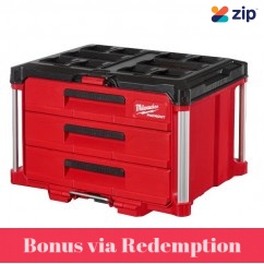 Milwaukee 48228443 - PACKOUT 3-Drawer Tool Box Tool Cases