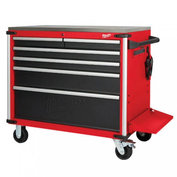 Milwaukee 48228538 - 40" Mobile Work Bench With Steel Top Tool Chests & Trolleys