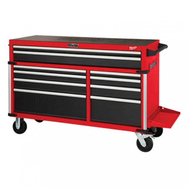 Milwaukee 48228555 - 56" 10 Drawer Steel Storage High Capacity Tool Trolley