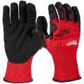 Milwaukee 48228972 - Impact Cut Level 3 (C) Nitrile Dipped Gloves L